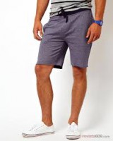 bermudas gris oscuro